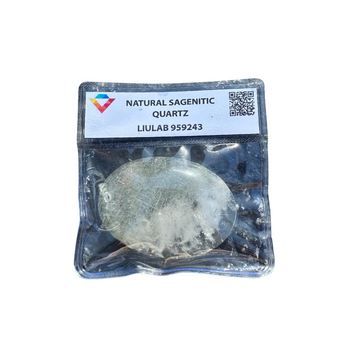 Natural Sagenitic Quartz Palm Stone – LIULAB 959243 Certified
