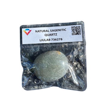 Natural Sagenitic Quartz Cabochon | LIULAB Certified #736278
