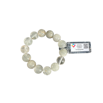 Natural Sagenitic Quartz Bracelet | LIULAB Certified #822687