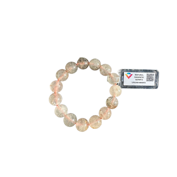 Natural Sagenitic Quartz Bracelet | LIULAB Certified #886843