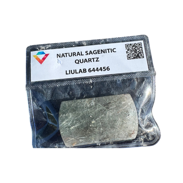 Natural Sagenitic Quartz Pendant – Greenish Needle Inclusions | LIULAB 644456 Certified