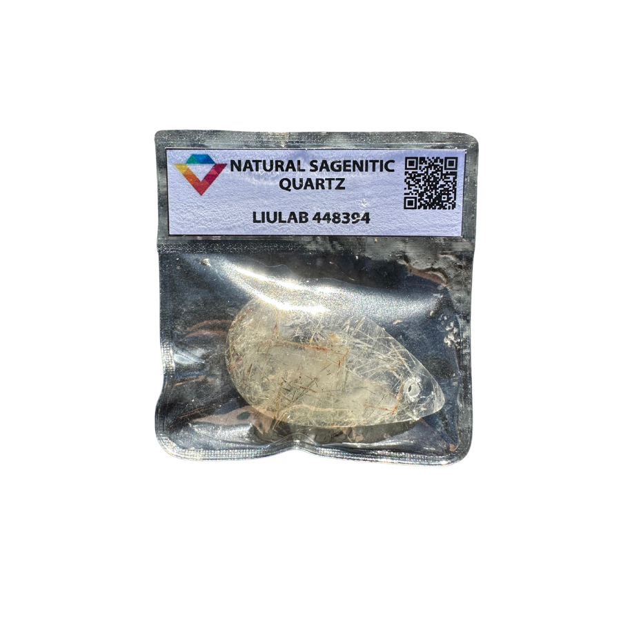 Natural Sagenitic Quartz – Certified Gemstone | LIULAB #448394