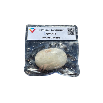 Natural Sagenitic Quartz – Oval Cabochon with Subtle Inclusions | LIULAB Certified #744393