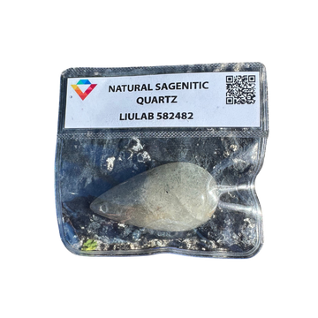 Natural Sagenitic Quartz Pendant Stone | LIULAB Certified #582482