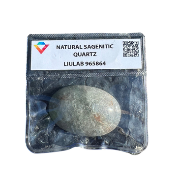 Natural Sagenitic Quartz Cabochon | LIULAB Certified #965864