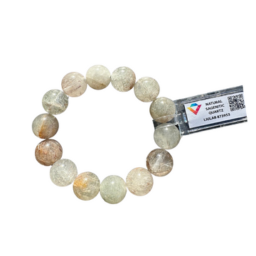 Natural Sagenitic Quartz Bracelet | LIULAB Certified #873953