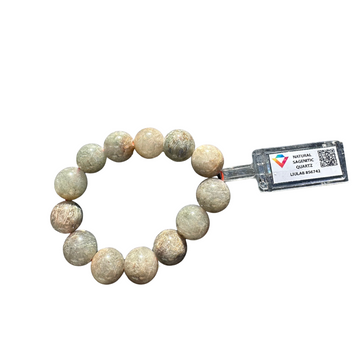 Natural Sagenitic Quartz Bracelet | Certified by LIULAB – 856742